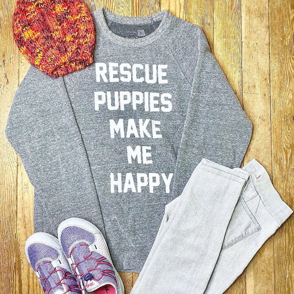 Rescue Puppies Sweater ONLY and FREE Handmade Beanie